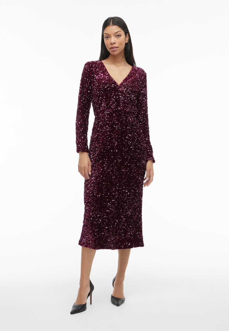 

Платье VILA VIFAITH V NECK , Fig/Dark Purple