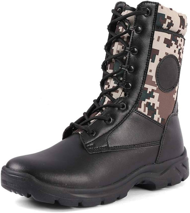 

Мужские армейские ботинки, высокие дышащие тактические ботинки для активного отдыха, восхождений, походов и боевых действий, черные, размер 38/UK 5.5/US 6.5 Jlfzc