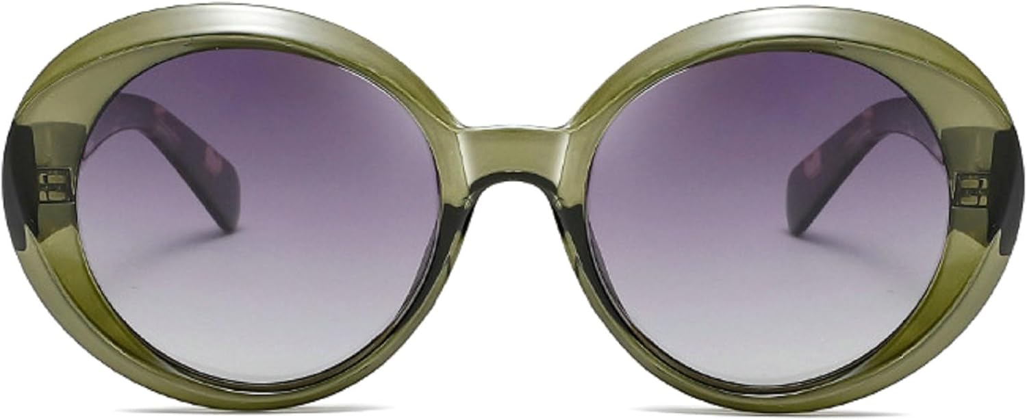 

Большие поляризованные солнцезащитные очки для женщин, модные, круглые, винтажные, для активного отдыха, с защитой от УФ-излучения, стильные, с градиентным переходом цвета mincl, Green