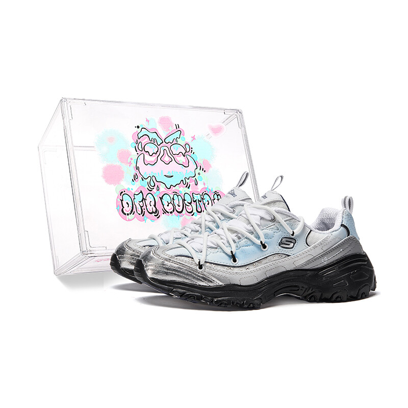 

Кроссовки Skechers D"Lites 1.0 Chunky Sneakers Women's Low-top Blue/black, синий