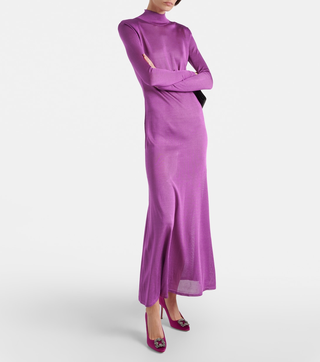Hangisi 90 украшенные атласные туфли-лодочки Manolo Blahnik, 6520 Dpnk — фото 2