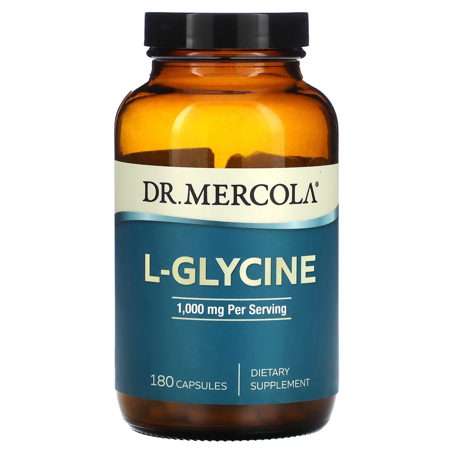 

L-глицин Dr.Mercola 1000 мг, 180 капсул