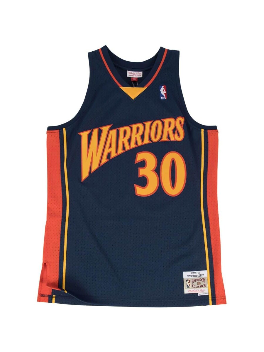 

Джерси Mitchell & Ness Golden State Warriors Road 2009-10 Stephen Curry, темно-синий