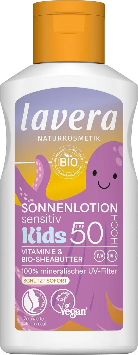 Детский солнцезащитный лосьон «Sensitive Kids Sun Lotion SPF 50» от lavera Lavera