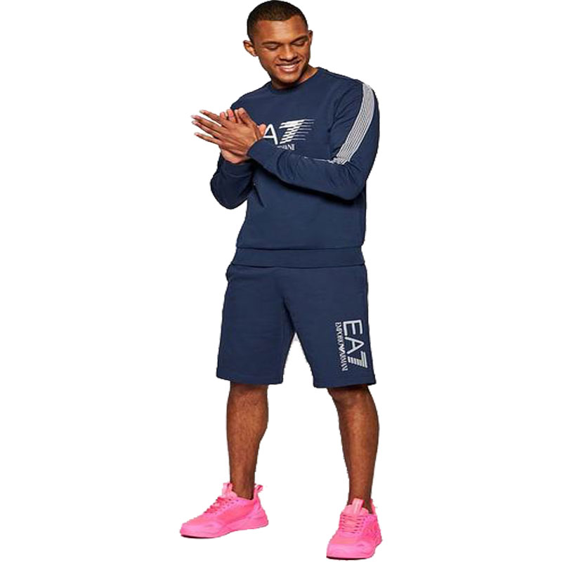 EMPORIO ARMANI Шорты casual EA7 SS22 мужские navy — фото 4