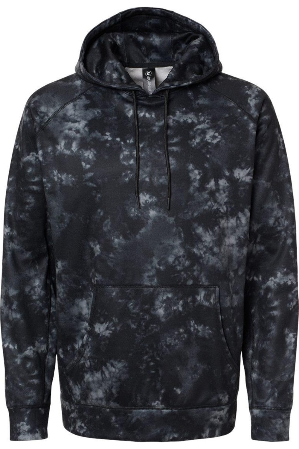 

Свитшот-пуловер Burnside Performance Raglan, цвет black tie dye