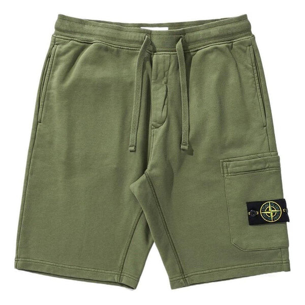 

Шорты garment dyed sweatshorts 'green' Stone Island, зеленый
