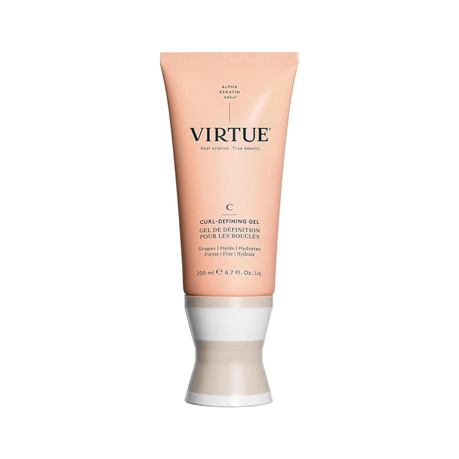 Гель для завивки VIRTUE для кудрявых волос, средство против пушистости, без сульфатов, идеально подходит для всех типов кудрей, безопасен для окрашенных волос, 6,7 жидких унций