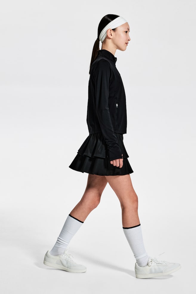 

Юбка для тенниса с воланами и драйммоувом H&M, черный