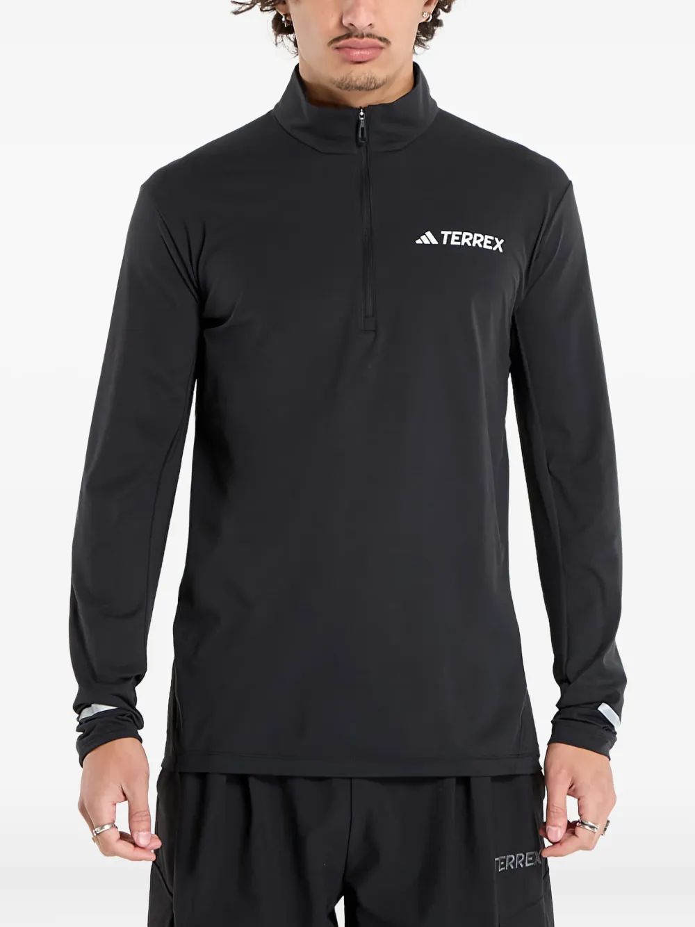 Футболка Terrex Xperior с воротником на молнии Adidas, черный
