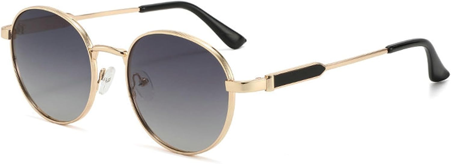 

Солнцезащитные очки Willochra Retro Polarized круглые металлические женские, модные дизайнерские мужские солнцезащитные очки UV400 в стиле панк с градиентным покрытием, C2