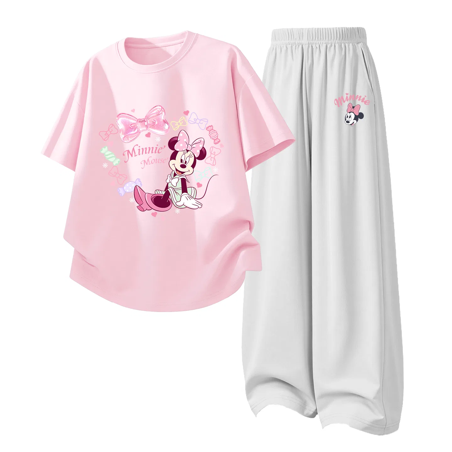 Детский спортивный костюм Disney Casual Sportswear 2 Piece Set серо-розовый