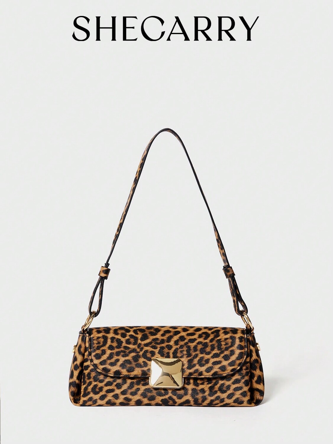 

Женская сумка через плечо из искусственной кожи, осенне-зимняя школьная сумка для путешествий на работу, элегантная, модная, изысканная августовская сумка с леопардовым узором Shecarry, мультиколор