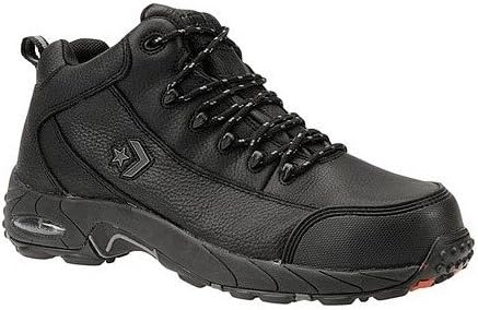 

Мужские рабочие оксфорды Reebok из черной кожи, размер 9.5W, черный