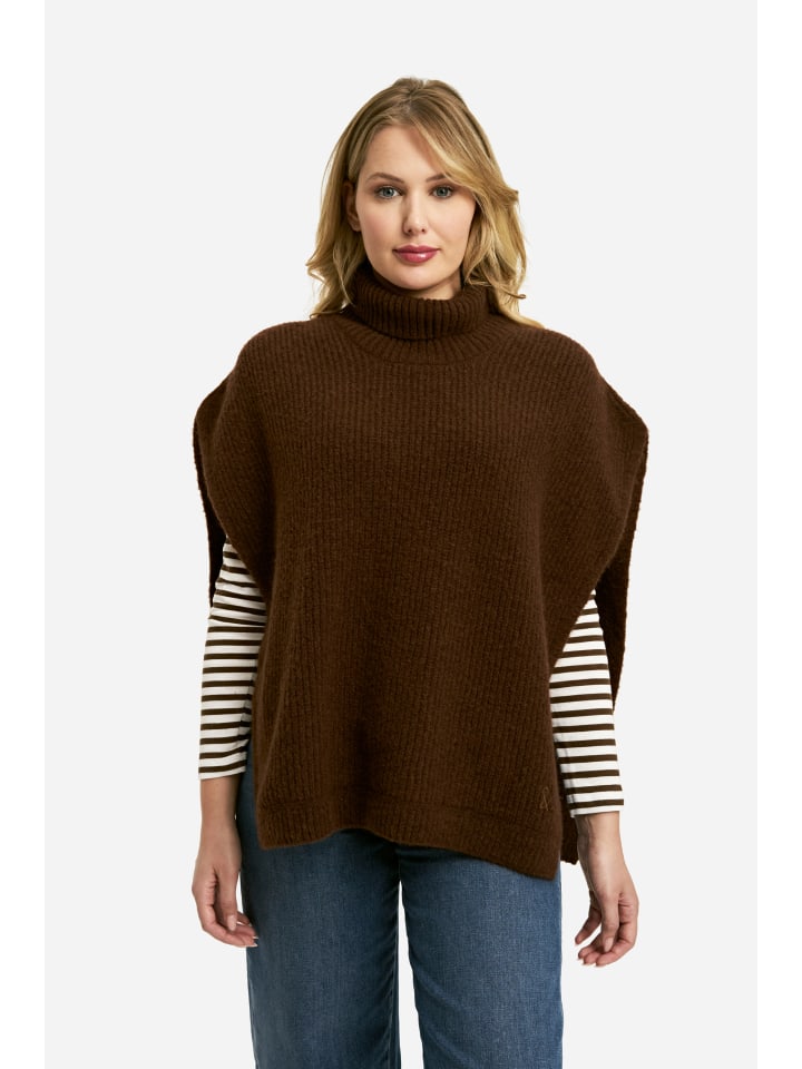 

Smith & Soul Вязаный свитер-сливер темно-шоколадного цвета