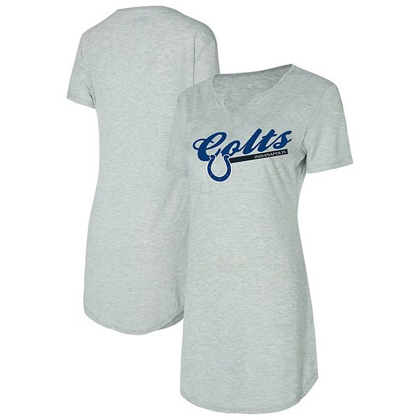 

Женская футболка-ночнушка concepts sport gray indianapolis colts petition knit Unbranded
