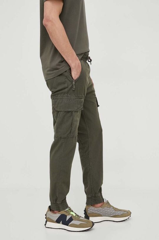 

Хлопковые брюки Alpha Industries, зеленый