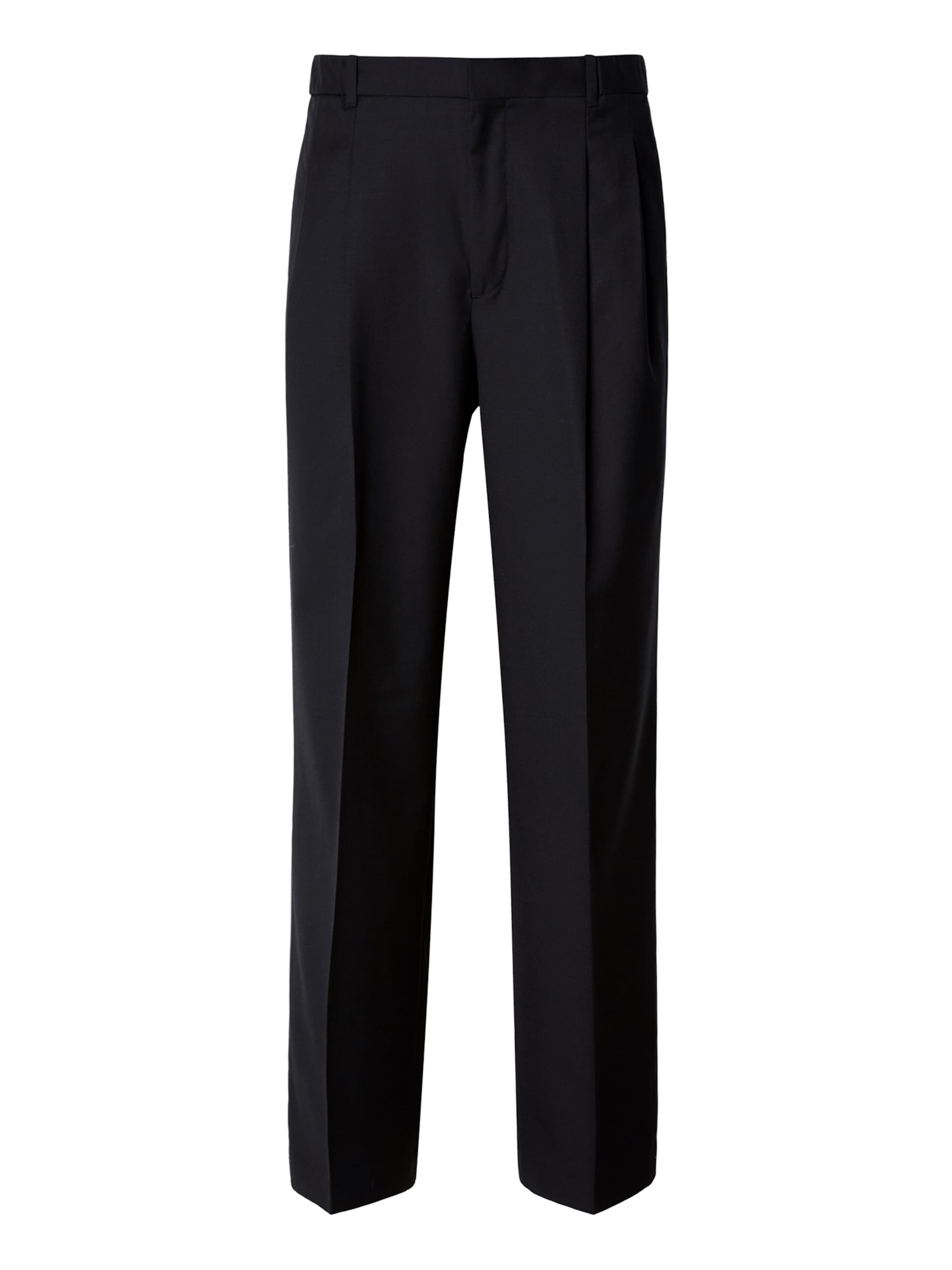 

Calvin Klein Широкие плиссированные брюки в черном цвете