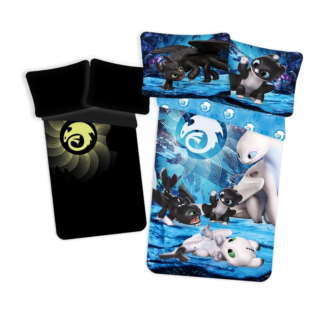 

Постельное белье How to Train Your Dragon флуоресцентное 140х200/70х90см хлопок Jerry Fabrics