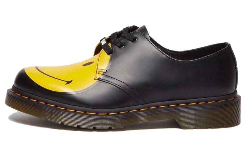 Dr.Martens Туфли-оксфорды Dr. Martens 1461 Smiley из гладкой кожи, цвет "черно-желтый", женские