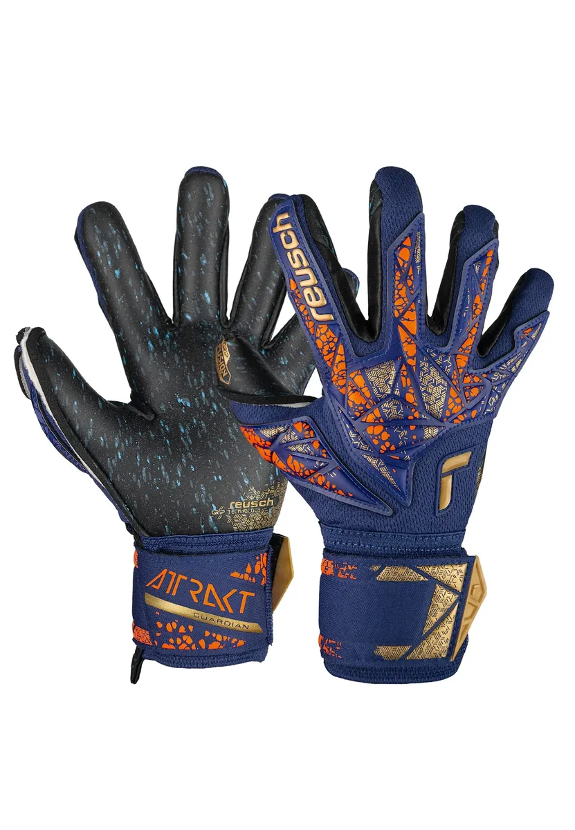 

Вратарские перчатки Reusch Attract Fusion Guardian Junior с вырезом Evolution Negative Cut, синий