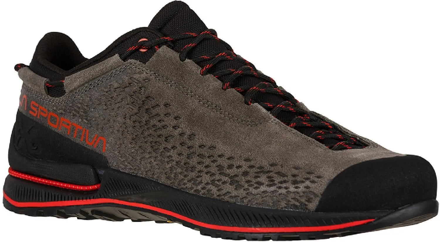 Мужские кожаные треккинговые туфли TX2 EVO La Sportiva, Carbon/Goji — фото 2