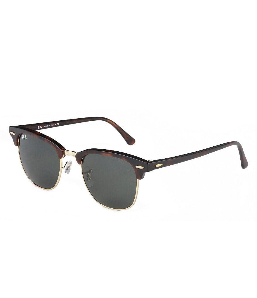 

Классические квадратные солнцезащитные очки Ray-Ban Clubmaster с защитой от ультрафиолета черепахового цвета, коричневый