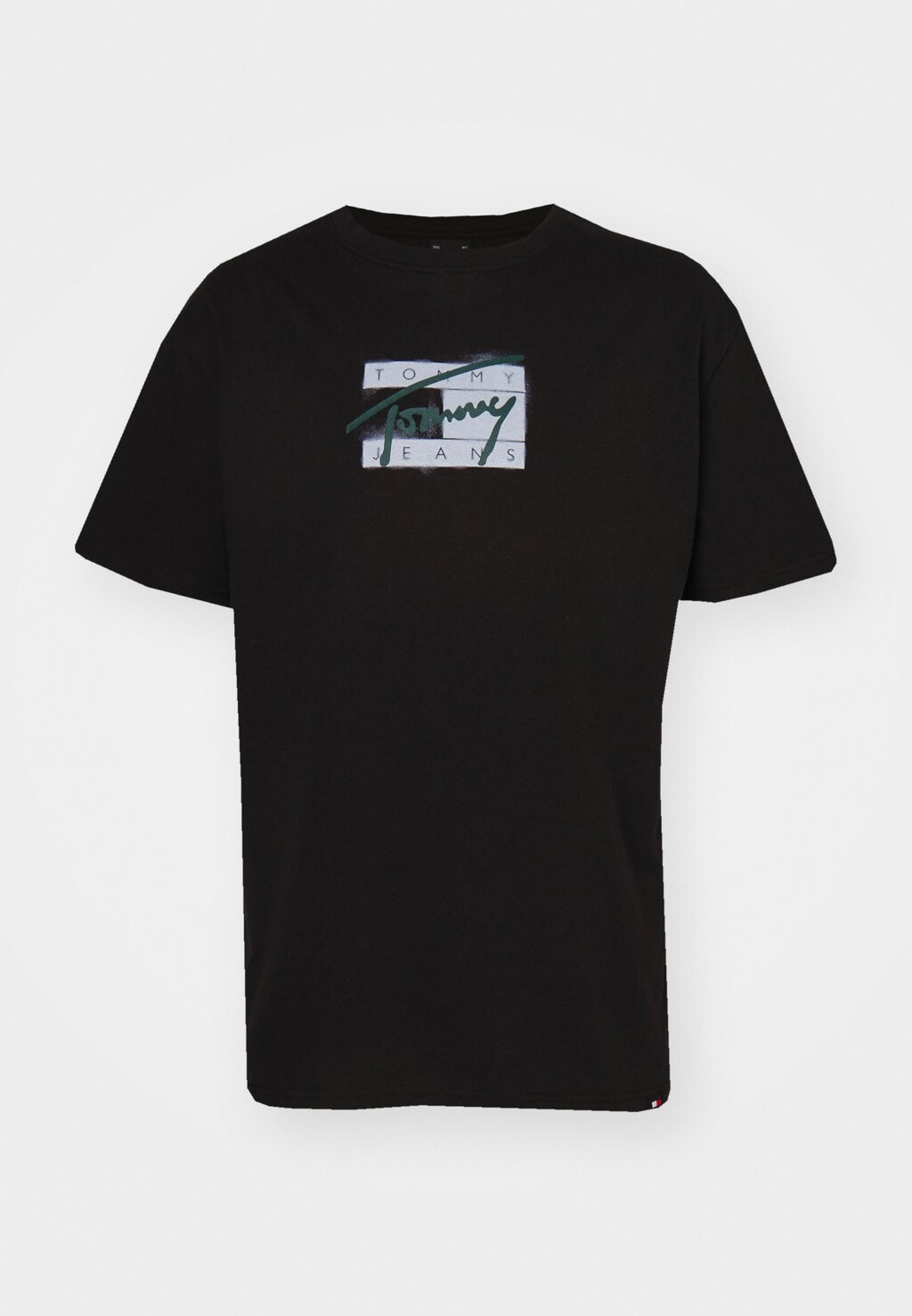 

Футболка с принтом Street Flag Tee Unisex Tommy Hilfiger, черная