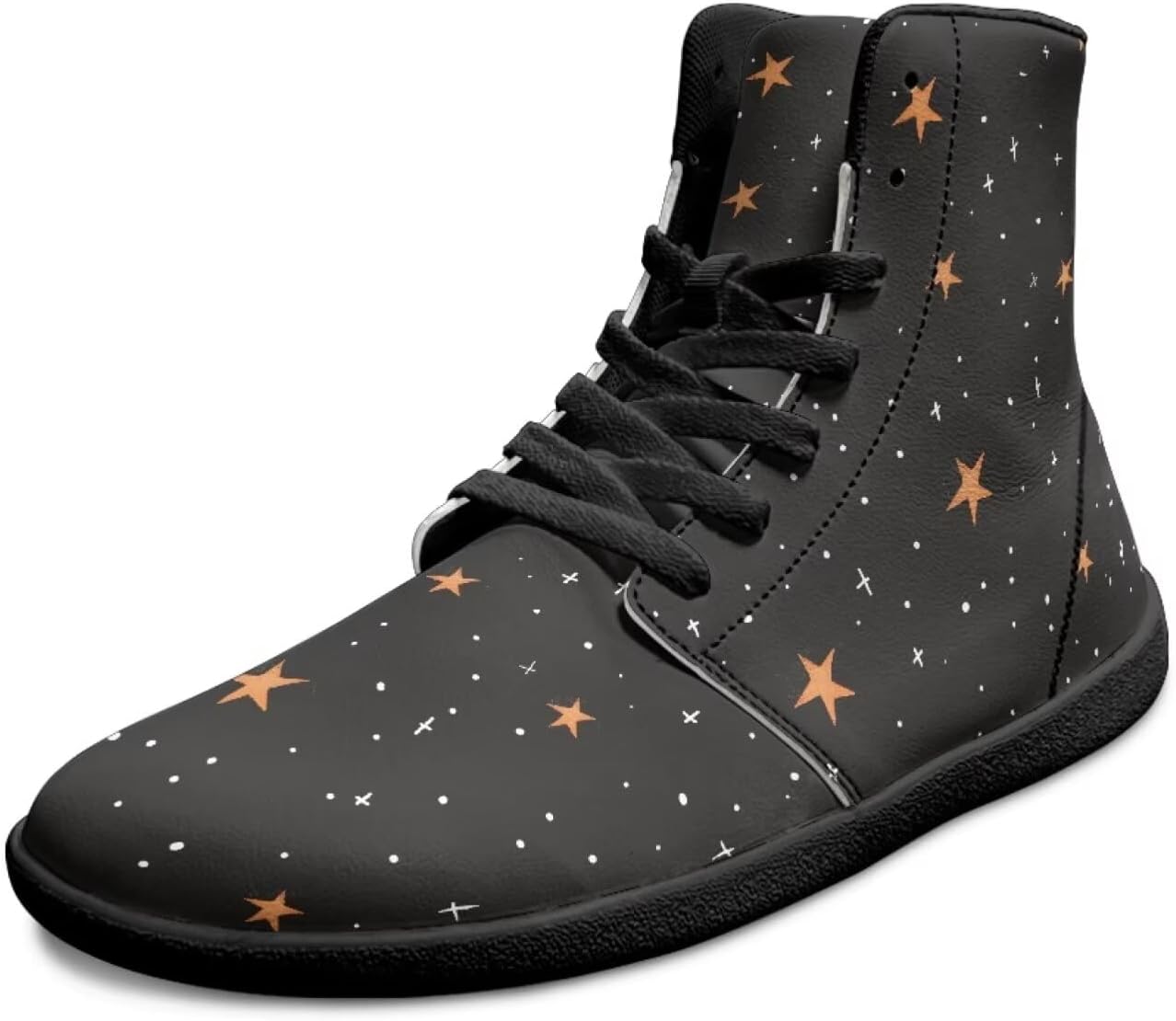 

Мужские высокие кроссовки Galaxy Print с широким носком, шнуровкой, противоскользящей подошвой для тренировок и бега Xixirimido, Star