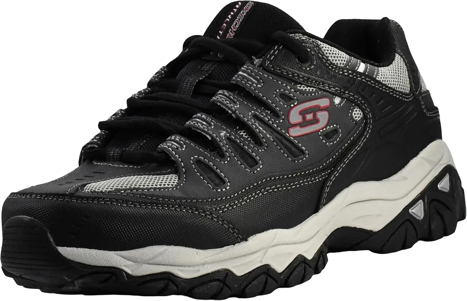 Мужские кроссовки Skechers Sport Afterburn Memory Foam Lace, черный/темно-серый