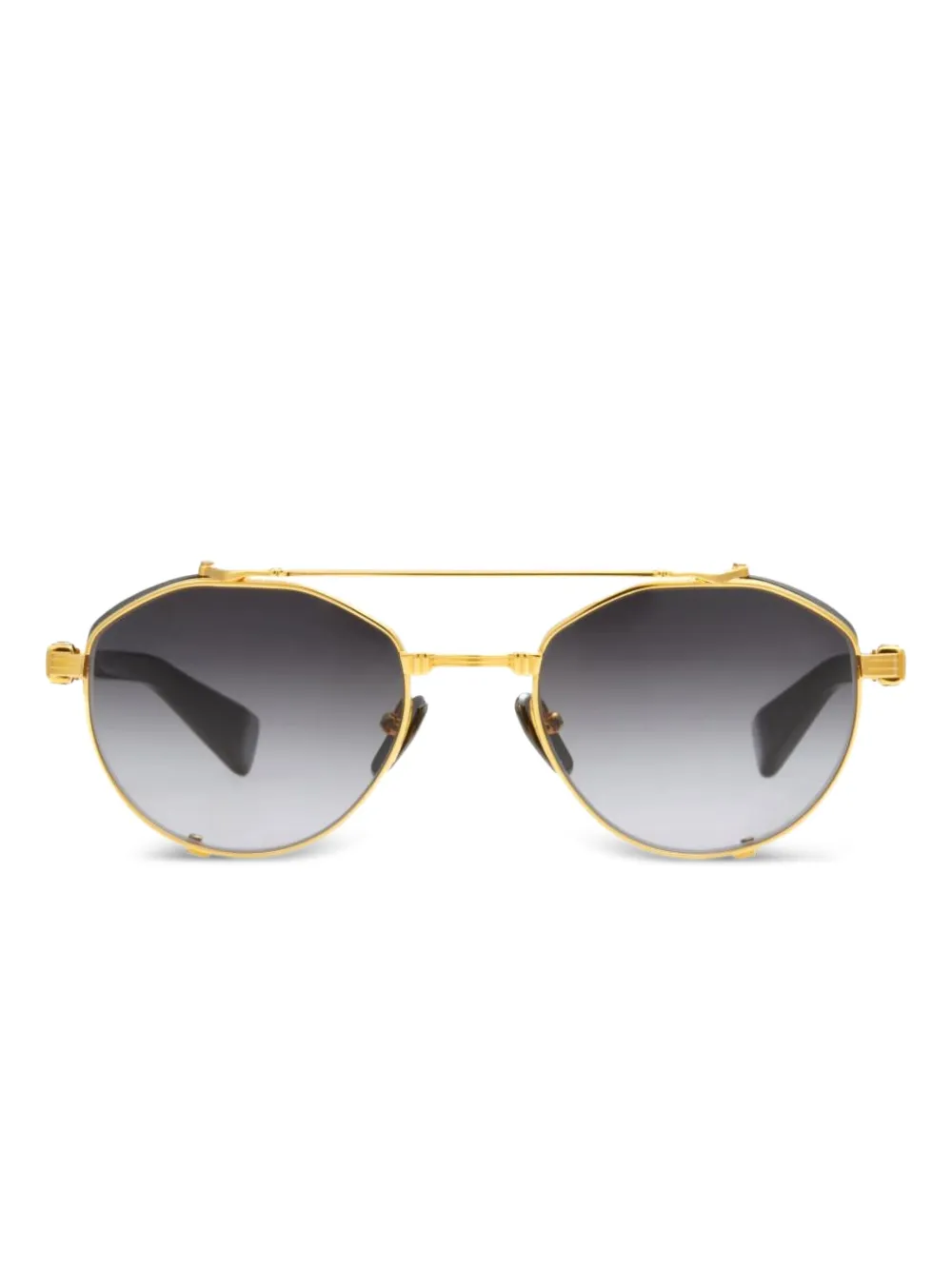 

Солнцезащитные очки в круглой оправе Balmain Eyewear, золотой