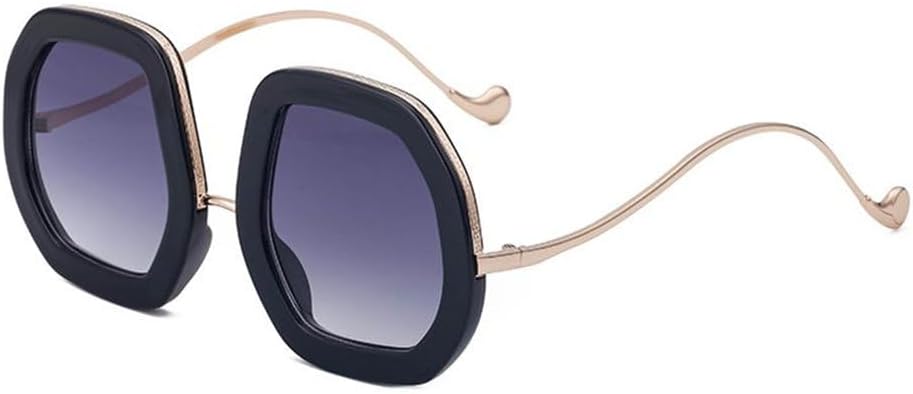 

Крупные солнцезащитные очки неправильной формы для женщин, роскошные солнцезащитные очки с блестящими бриллиантами, модные солнцезащитные очки в форме многоугольника TYUVIVO, C1-2 Gold Gray