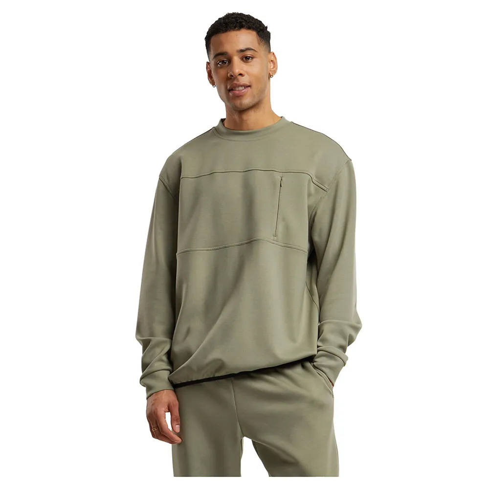 

Толстовка Urban Classics Scuba Zip Pocket, зеленый