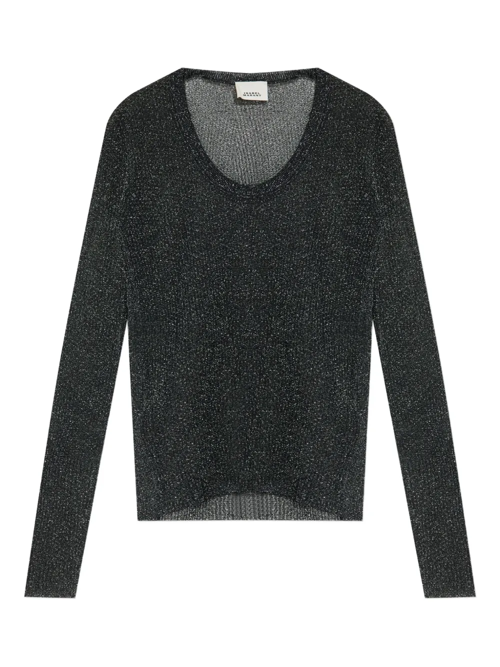 

Ребристый топ ISABEL MARANT, черный