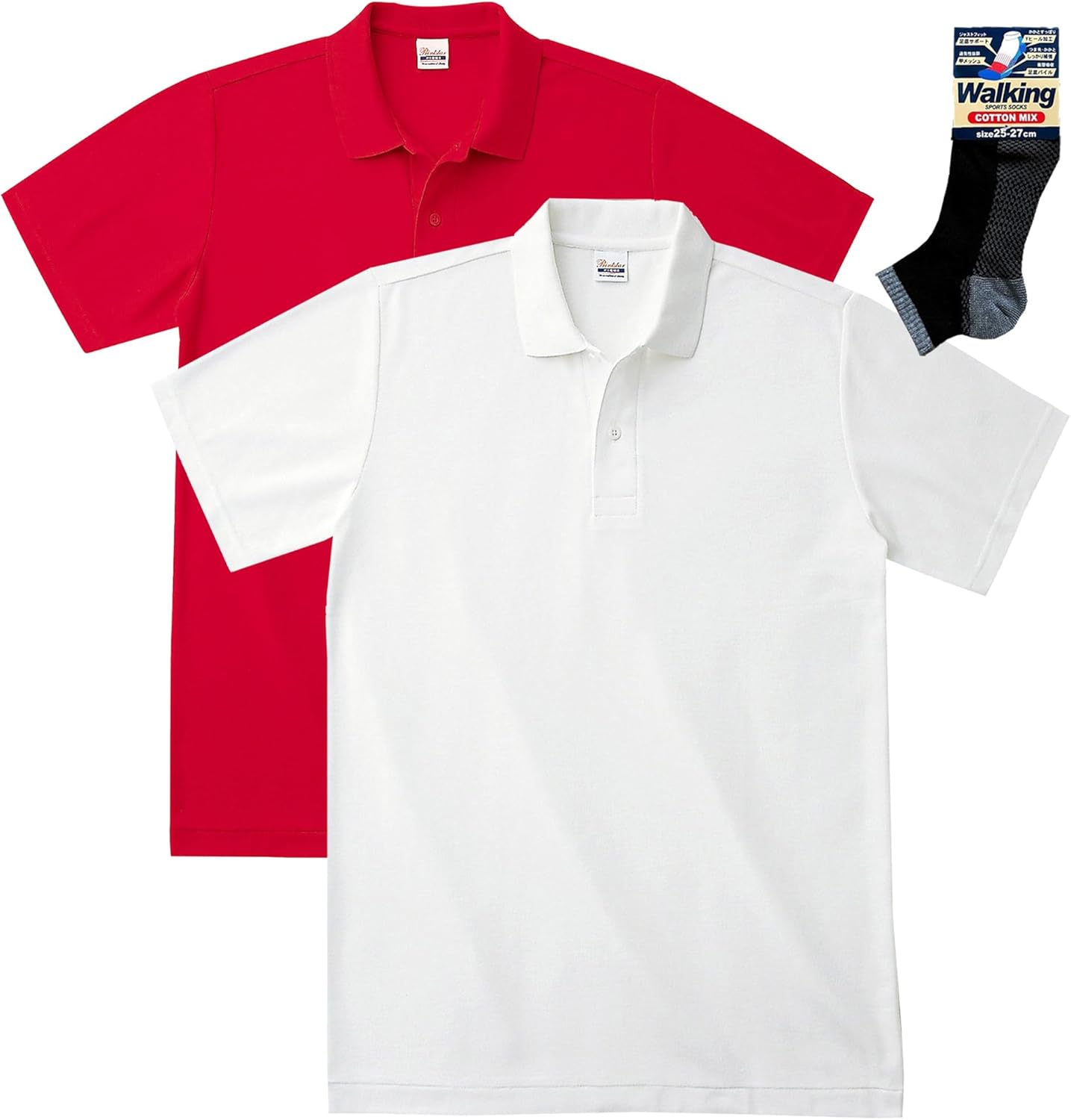 

Мужская поло-рубашка Printstar 00193-CP с коротким рукавом, плотность ткани пике 4,9 унции, повседневная, бело-красный