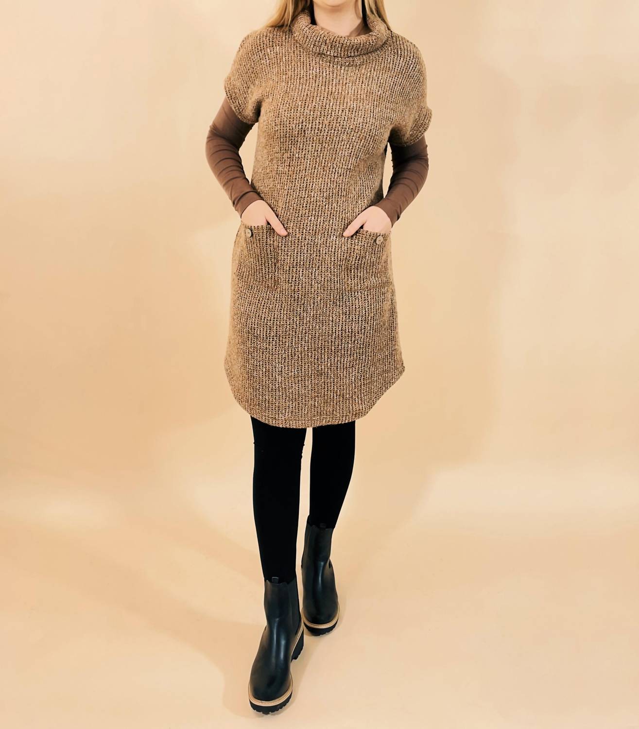 

Papillon Платье-свитер Camilla цвета мокко