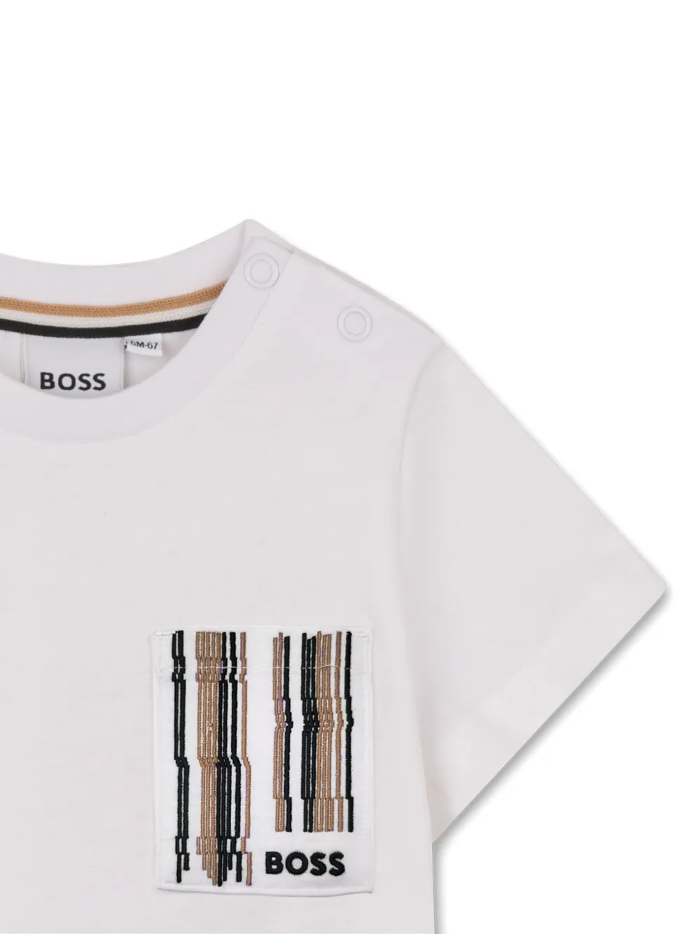Футболка с нагрудным карманом Boss Kidswear, белый — фото 3