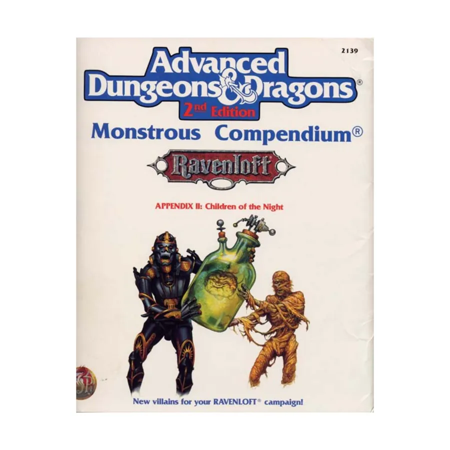 

Компендиум Чудовищ Равенлофт Приложение №2 — Дети Ночи, Advanced Dungeons & Dragons (2nd Edition) - Monstrous Compendiums, Miscellaneous & Accessories