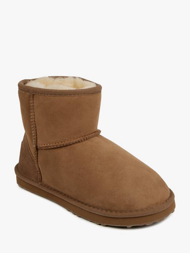 Женские мини-классические угги из овчины Just Sheepskin, Chestnut — фото 4