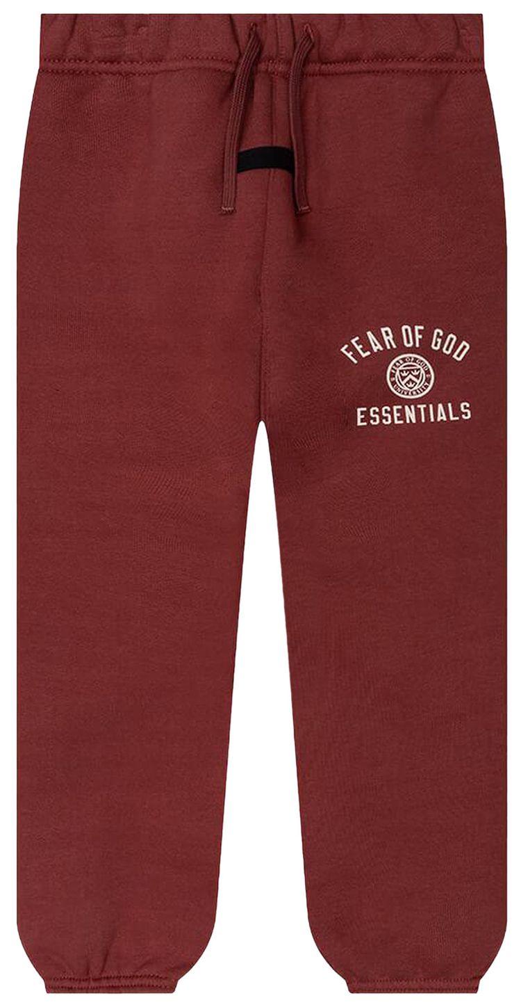 

Детские флисовые спортивные штаны Fear of God Essentials, красный