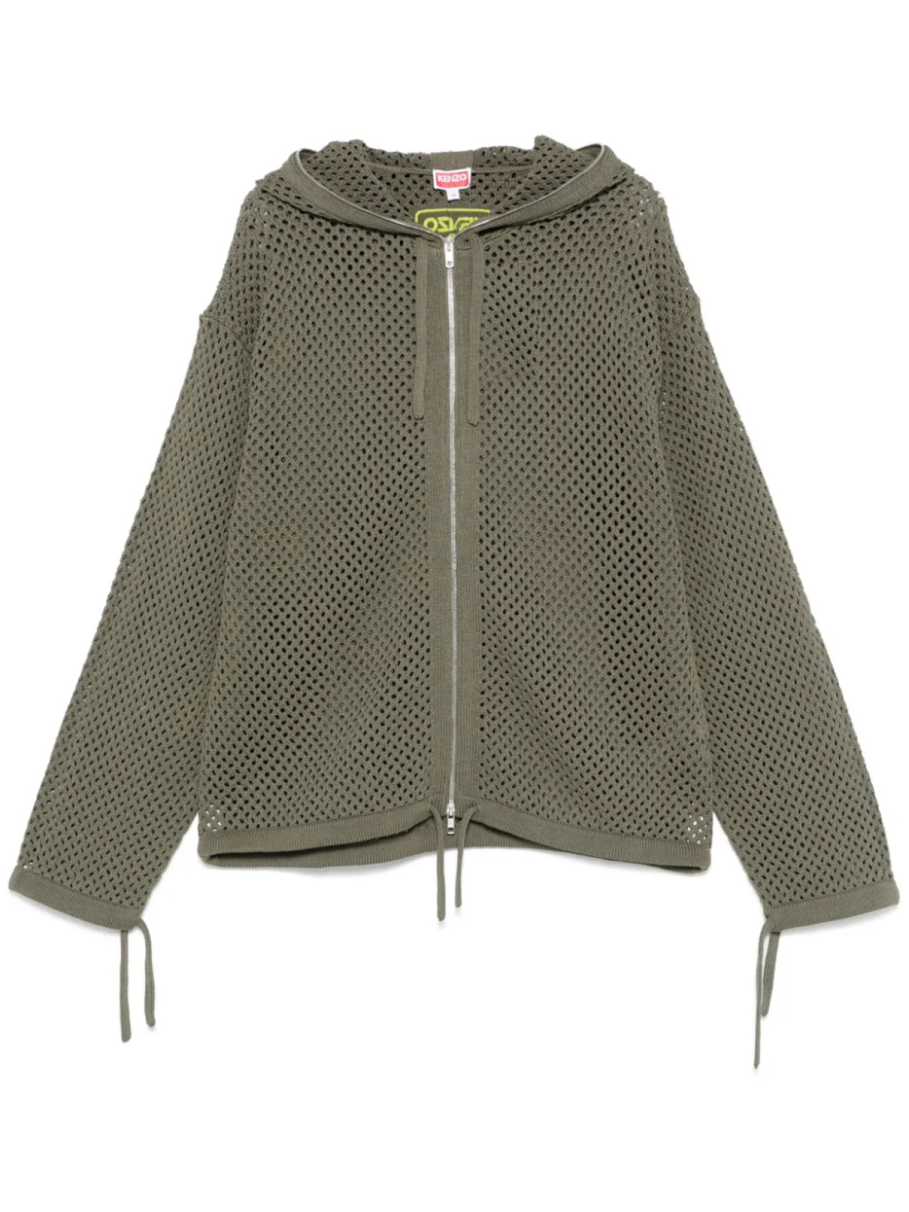 

Куртка с капюшоном и сеткой Kenzo, зеленый