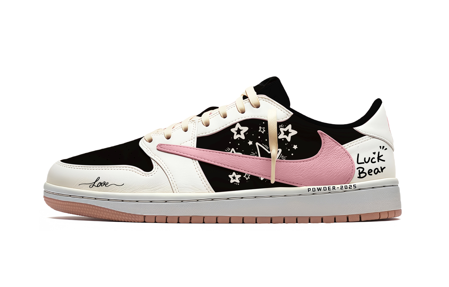 

Travis Scott x Air 1 Lucky Star Travis Scott X AJ1 Low амортизация низкий верх винтажные баскетбольные кроссовки унисекс Jordan, розовый