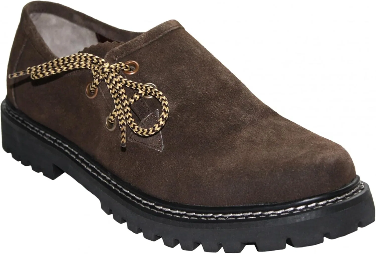 Туфли German Wear Traditional Shoes Haferl Shoes Frame Stitched Handmade Goat Leather, Brown — фото 2