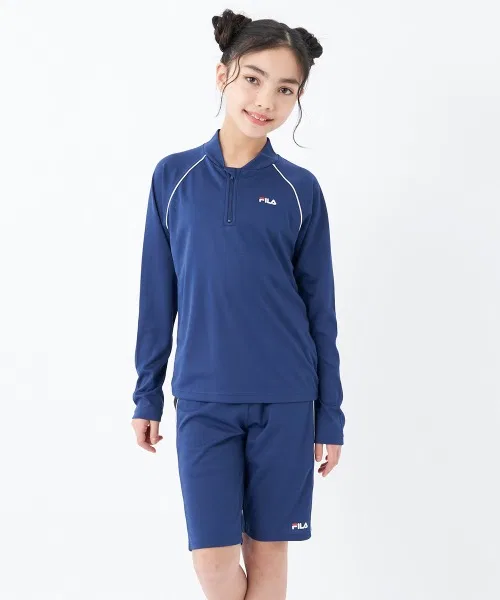 【FILA】Детский купальник без гендерной принадлежности, школьный купальник унисекс