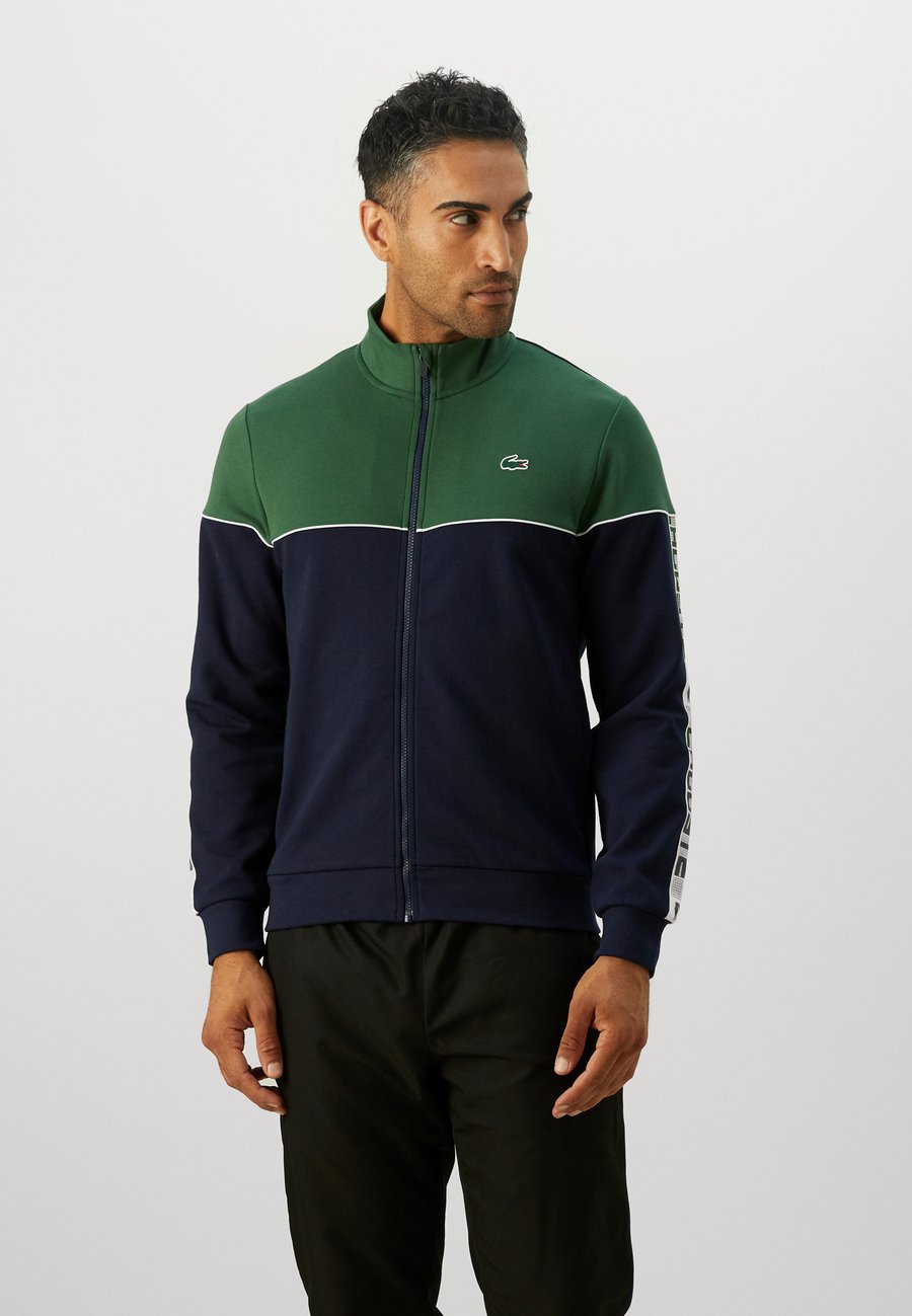 Толстовка Lacoste Sport TENNIS JACKET, Navy Blue/Green/Dark Blue — фото 3
