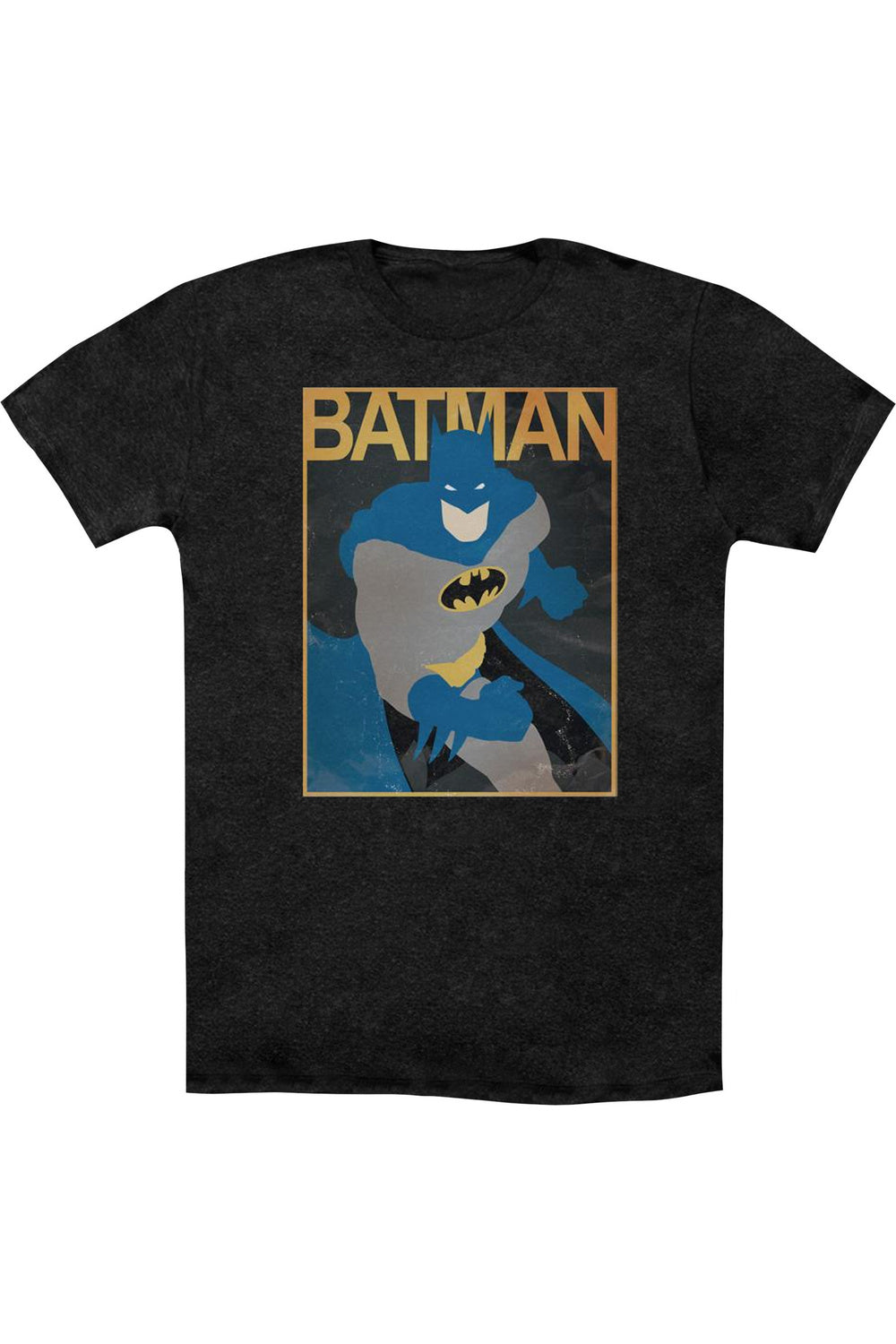 

Футболка / футболка Batman Simple Bm Poster для взрослых Heather Gildan, черный