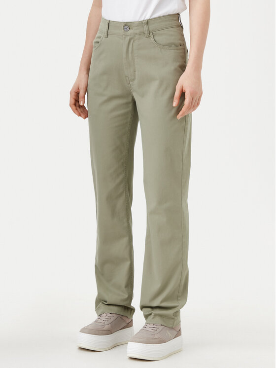

Брюки прямого кроя J20J224852 Calvin Klein Jeans, зеленый