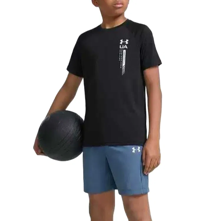 Футболка Quick Dry SS26 Kids' Under Armour, Black — фото 3