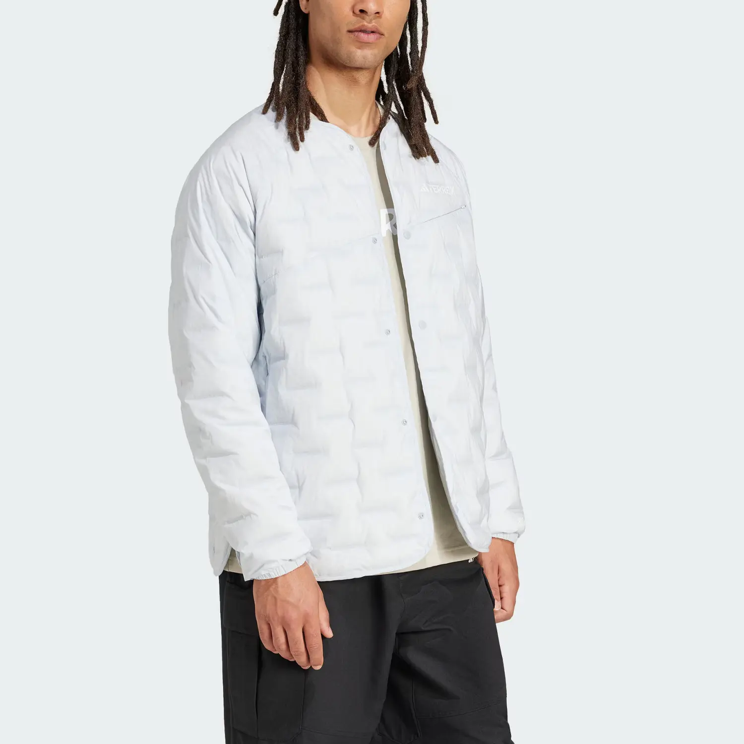 Стеганая куртка Terrex мужская светло-синий Adidas — фото 2