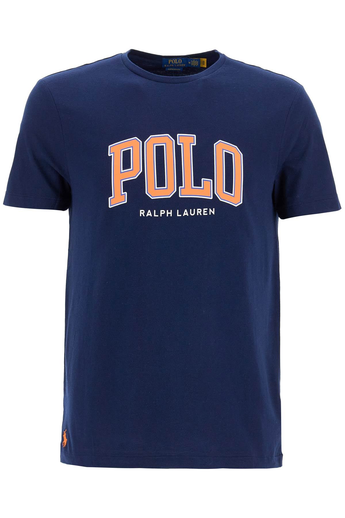 

Мужская облегающая футболка с логотипом Polo Ralph Lauren, синий